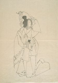 Preparatory Sketches for Prints (set of 5) (image 3 of 4), Late 19th century. Creator: Tsukioka Yoshitoshi