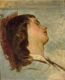 Preparatory Study for The Travelling Companions pre 1862. Artist: Augustus Leopold Egg