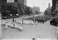 Preparedness Parade - Units of Women in Parade, 1916. Creator: Harris & Ewing