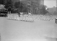 Preparedness Parade - Units of Women in Parade, 1916. Creator: Harris & Ewing
