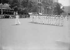 Preparedness Parade - Units of Women in Parade, 1916. Creator: Harris & Ewing