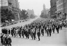 Preparedness Parade - Units of Civilians in Parade, 1916. Creator: Harris & Ewing