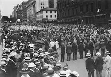 Preparedness Parade - Units Ready To Start, 1916. Creator: Harris & Ewing