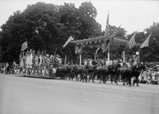 Preparedness Parade - Colonial And Indian Float, 1916. Creator: Harris & Ewing