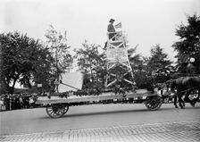 Preparedness Parade - Forest Service Float, 1916. Creator: Harris & Ewing