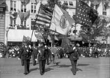 Preparedness Parade - G.A.R. Units in Parade, 1916. Creator: Harris & Ewing
