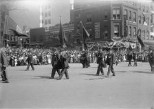 Preparedness Parade - G.A.R. Units in Parade, 1916. Creator: Harris & Ewing