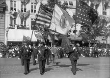 Preparedness Parade - G.A.R. Units in Parade, 1916. Creator: Harris & Ewing