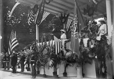 Preparedness Parade - Reviewing Stand. President And Mrs. Wilson; Secretary And Mrs. Lansing...,1916 Creator: Harris & Ewing