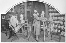 Preparing models at Madame Tussaud's, London, c1903 (1903)