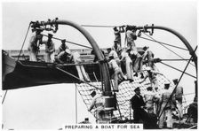 Preparing a boat for sea, 1937