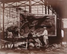 Preparing Case for Marine Objects Crystal Palace, Sydenham, 1852-1854. Creator: Philip Henry Delamotte