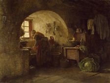Preparing Dinner, 1858. Creator: Pierre Edouard Frere