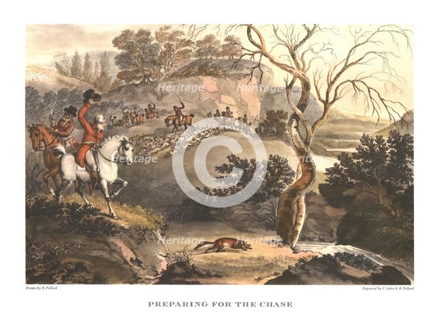 'Preparing for the Chase', late 18th-early 19th century, (c1955). Creator: Unknown.