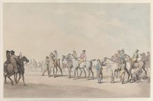 Preparing for the Race, 1804., 1804. Creator: Thomas Rowlandson