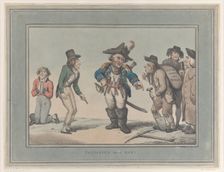 Preparing for a Duel, January 12, 1795., January 12, 1795. Creator: Thomas Rowlandson