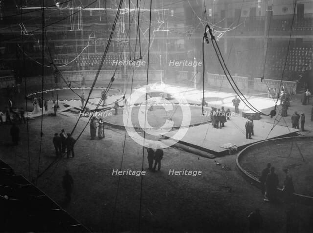 Preparing for Circus Week - Madison Sq. Garden, 1913. Creator: Bain News Service.