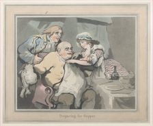 Preparing for Supper, 1790?., 1790?. Creator: Thomas Rowlandson