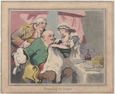 Preparing for Supper, October 22, 1789., October 22, 1789. Creator: Thomas Rowlandson