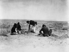 Preparing the sweat, c1905. Creator: Edward Sheriff Curtis