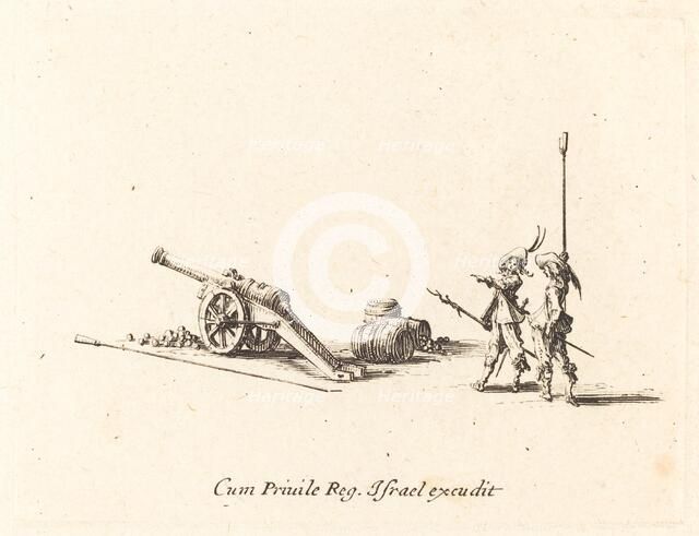 Preparing to Fire the Cannon, 1634/1635. Creator: Jacques Callot.