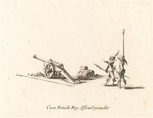 Preparing to Fire the Cannon, 1634/1635. Creator: Jacques Callot