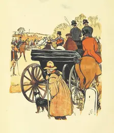 Preparing to go fox hunting, 1898. Creator: Unknown