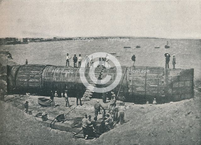 'Preparing to Launch', 1877, (1910). Creator: Unknown.