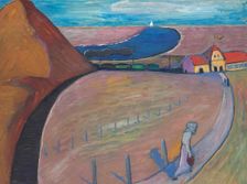 Prerow Train Station (Dune Landscape), c1911. Creator: Werefkin, Marianne, von (1860-1938)