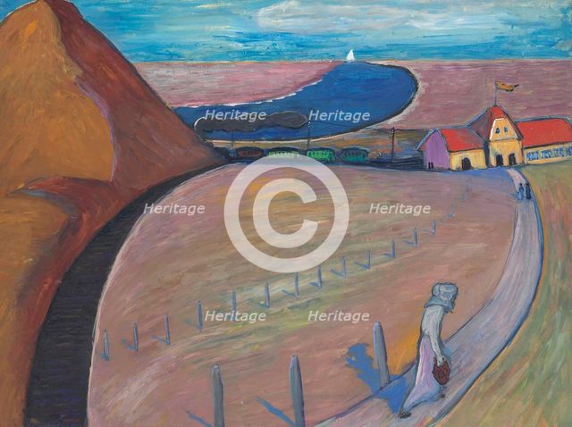 Prerow Train Station (Dune Landscape), c1911. Creator: Werefkin, Marianne, von (1860-1938).