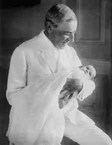 Pres't [i.e., President] Wilson and McAdoo Baby, 1915. Creator: Bain News Service