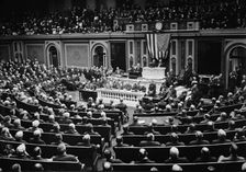 Pres. Wilson addressing Congress, 1913. Creator: Bain News Service