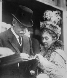 Pres. B.I. Wheeler and Mrs. Phoebe A. Hearst, between c1910 and c1915. Creator: Bain News Service