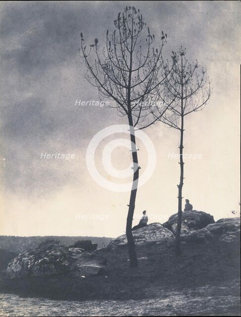 Près de la Caverne, Terrain Brûlé, early 1860s. Creator: Eugène Cuvelier.