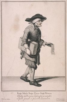 Pretty Maids Pretty Pinns Pretty Women Cries of London, (c1688?). Artist: Anon