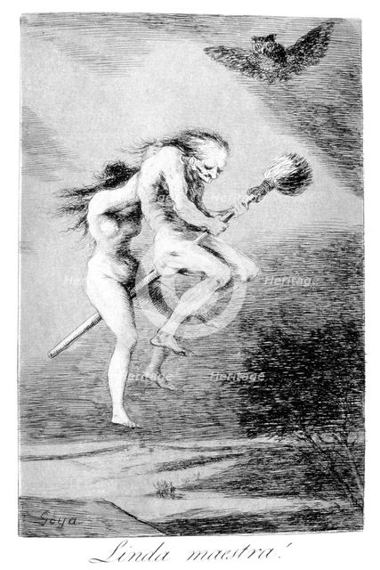 'Pretty teacher!', 1799. Artist: Francisco Goya