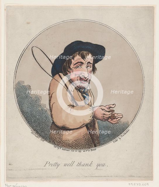Pretty Well Thank You, October 20, 1799., October 20, 1799. Creator: Thomas Rowlandson.