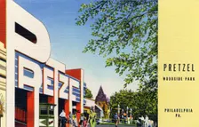 Pretzel ride, Woodside Park, Philadelphia, Pennsylvania, USA, 1947