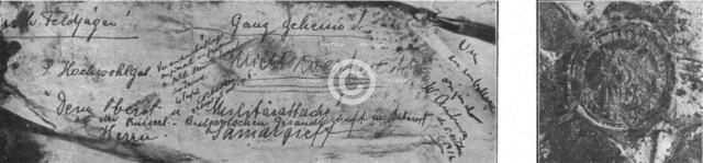 'Prevoyance; Deuxieme enveloppe de la caissette de virus de la morve adressee...,1916. Creator: Unknown.