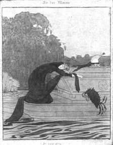 Prevoyance; La prevoyance en defaut. La couverture de "Simplicissimus" du 25 juin 1918 1918. Creator: Thomas Theodor Heine