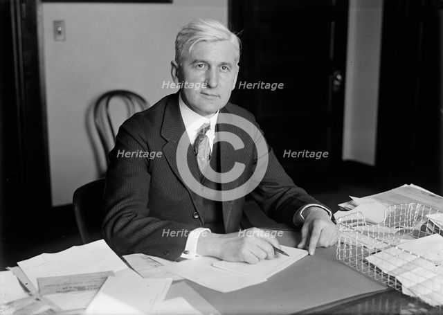 Price, Oscar E., Director Publicity, 2nd Liberty Loan. at Desk, 1917. Creator: Harris & Ewing.