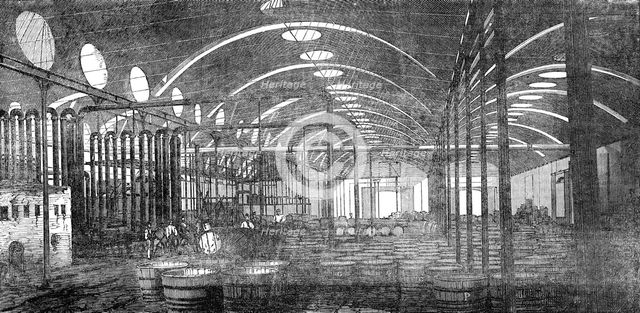 Price's Patent Candle Company - the Bromborough Pool Candle-Works - interior view..., 1854. Creator: Unknown.