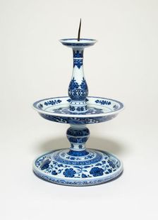 Pricket Candlestick, Qing dynasty (1644-1911), Qianlong reign mark (1736-1795), 18th/19th century. Creator: Unknown
