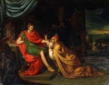 Priam and Achilles 17th century. Artist: Padovanino
