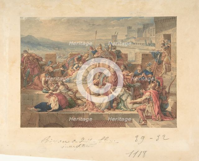 Priam and his Family Mourning the Death of Hector, n.d.. Creator: Etienne Barthelemy Garnier.