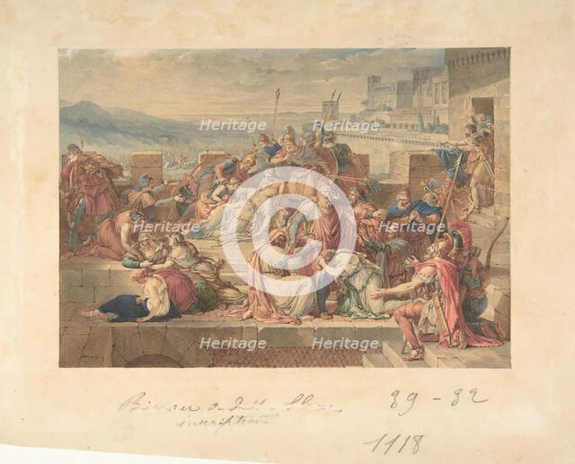 Priam and his Family Mourning the Death of Hector, n.d.. Creator: Etienne Barthelemy Garnier.