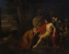 Priam Begging the Body of Hector from Achilles, 1824. Creator: Aleksei Tarasovich Markov