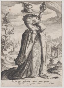 Pride, from Virtues and Vices, 1596-97., 1596-97. Creator: Zacharias Dolendo