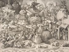Pride (Superbia), from the series The Seven Deadly Sins, 1558. Creator: Pieter van der Heyden