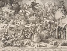 Pride (Superbia), from the series The Seven Deadly Sins, 1558. Creator: Pieter van der Heyden